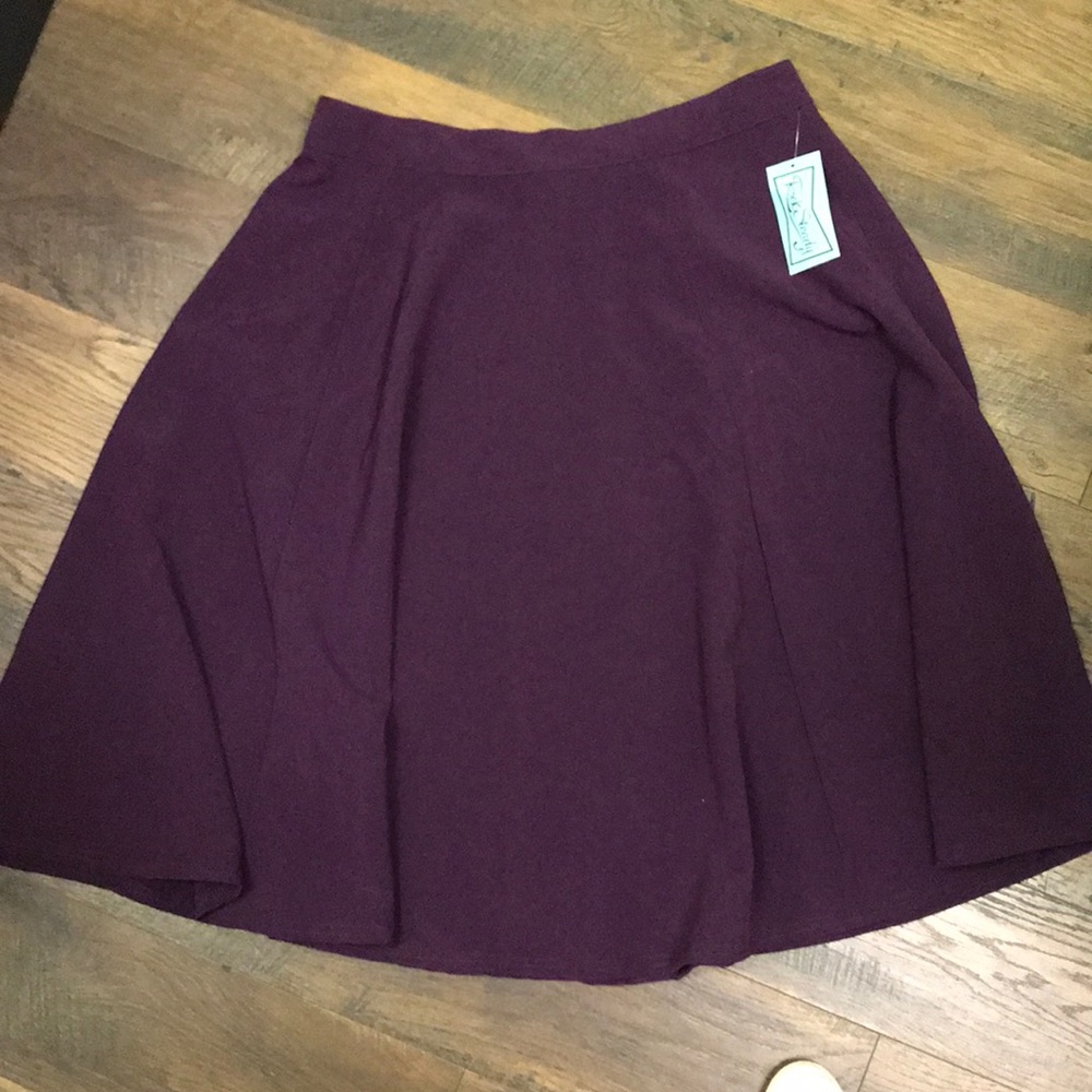 RockSteady Deep Purple Midi Skirt